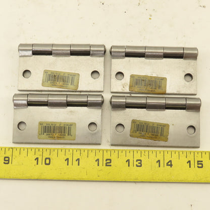 National N140-467 3" Steel Utility Butt Hinge Lot Of 4