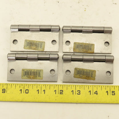 National N140-467 3" Steel Utility Butt Hinge Lot Of 4
