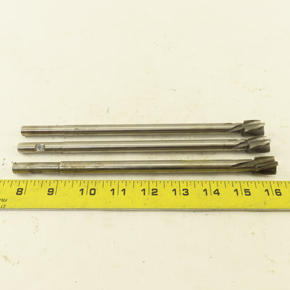 Gammons 02091 0.625" HSS Spiral 4 Flute Reamer 3/4" LOC 8-3/4" OAL Lot of 3