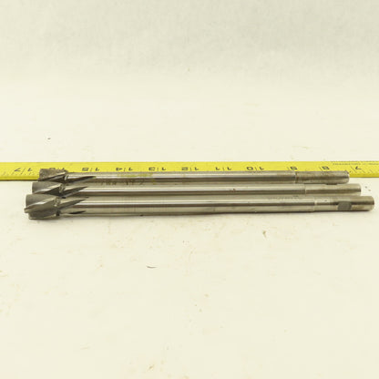 Gammons 02091 0.625" HSS Spiral 4 Flute Reamer 3/4" LOC 8-3/4" OAL Lot of 3