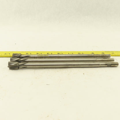 Gammons 02091 0.625" HSS Spiral 4 Flute Reamer 3/4" LOC 8-3/4" OAL Lot of 3