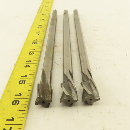 Gammons 02091 0.625" HSS Spiral 4 Flute Reamer 3/4" LOC 8-3/4" OAL Lot of 3