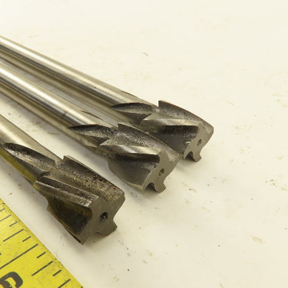Gammons 02091 0.625" HSS Spiral 4 Flute Reamer 3/4" LOC 8-3/4" OAL Lot of 3
