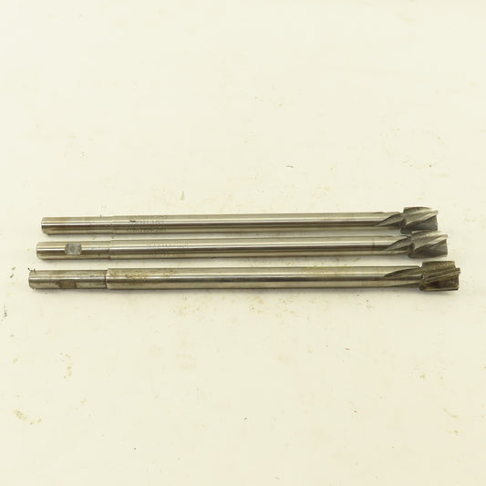 Gammons 02091 0.625" HSS Spiral 4 Flute Reamer 3/4" LOC 8-3/4" OAL Lot of 3