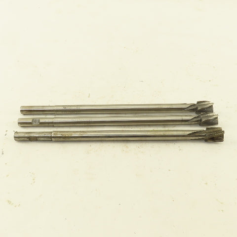 Gammons 02091 0.625" HSS Spiral 4 Flute Reamer 3/4" LOC 8-3/4" OAL Lot of 3