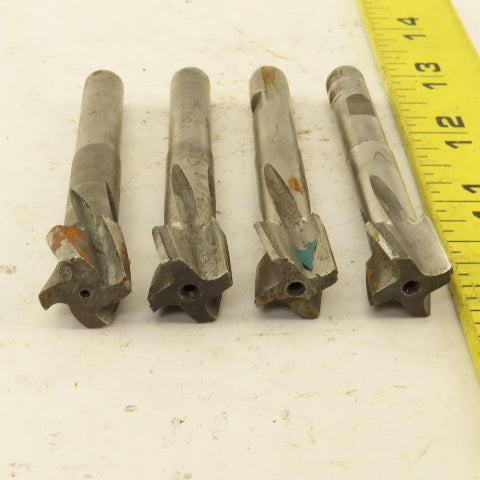 0.625" HSS Spiral 4 Flute Reamer 1/2" LOC 3" OAL 3/8" Straight Shank Lot of 4
