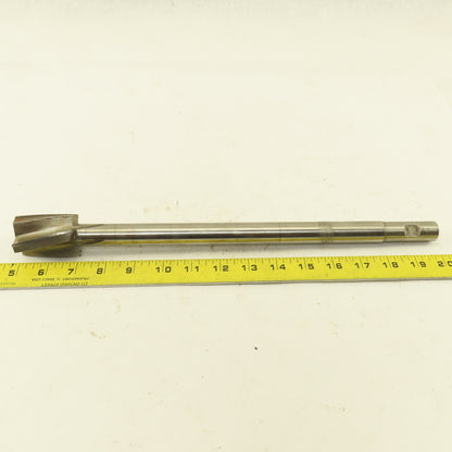 1.50" HSS Spiral 4 Flute Reamer 2" LOC 15" OAL 3/4" Straight Shank