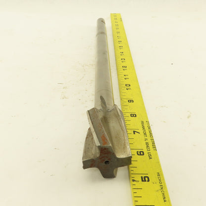 1.50" HSS Spiral 4 Flute Reamer 2" LOC 15" OAL 3/4" Straight Shank