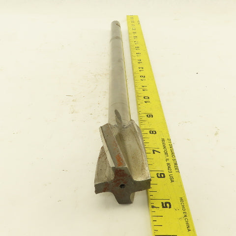 1.50" HSS Spiral 4 Flute Reamer 2" LOC 15" OAL 3/4" Straight Shank