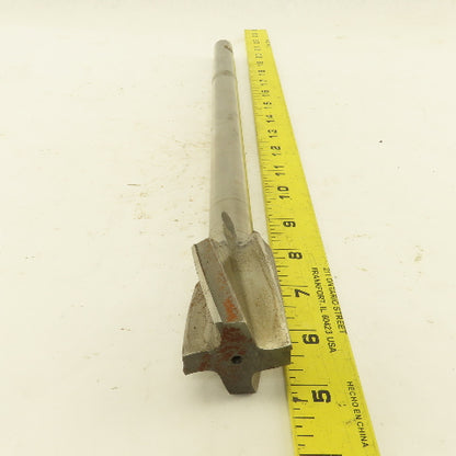 1.50" HSS Spiral 4 Flute Reamer 2" LOC 15" OAL 3/4" Straight Shank