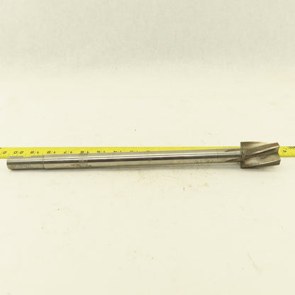 1.50" HSS Spiral 4 Flute Reamer 2" LOC 15" OAL 3/4" Straight Shank