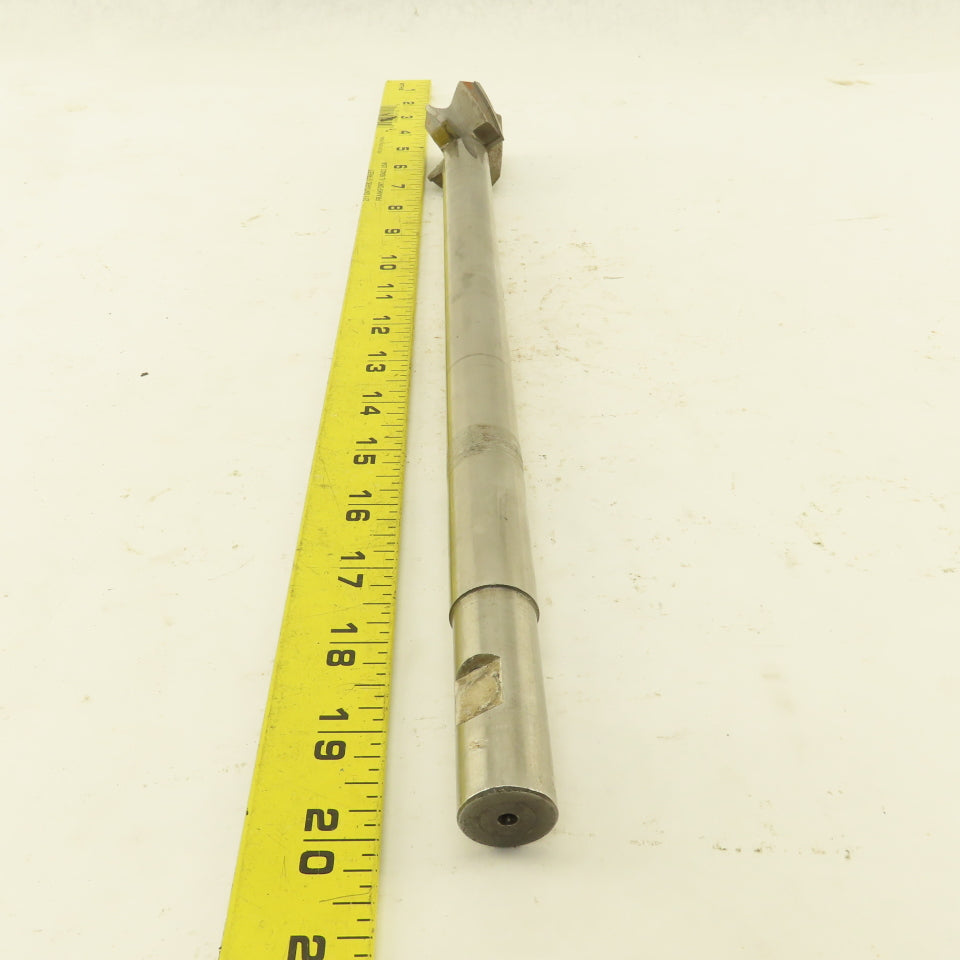 1.50" HSS Spiral 4 Flute Reamer 2" LOC 15" OAL 3/4" Straight Shank