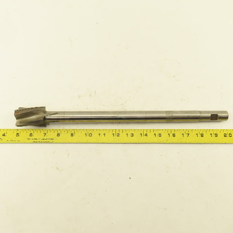1.50" HSS Spiral 4 Flute Reamer 2" LOC 15" OAL 3/4" Straight Shank