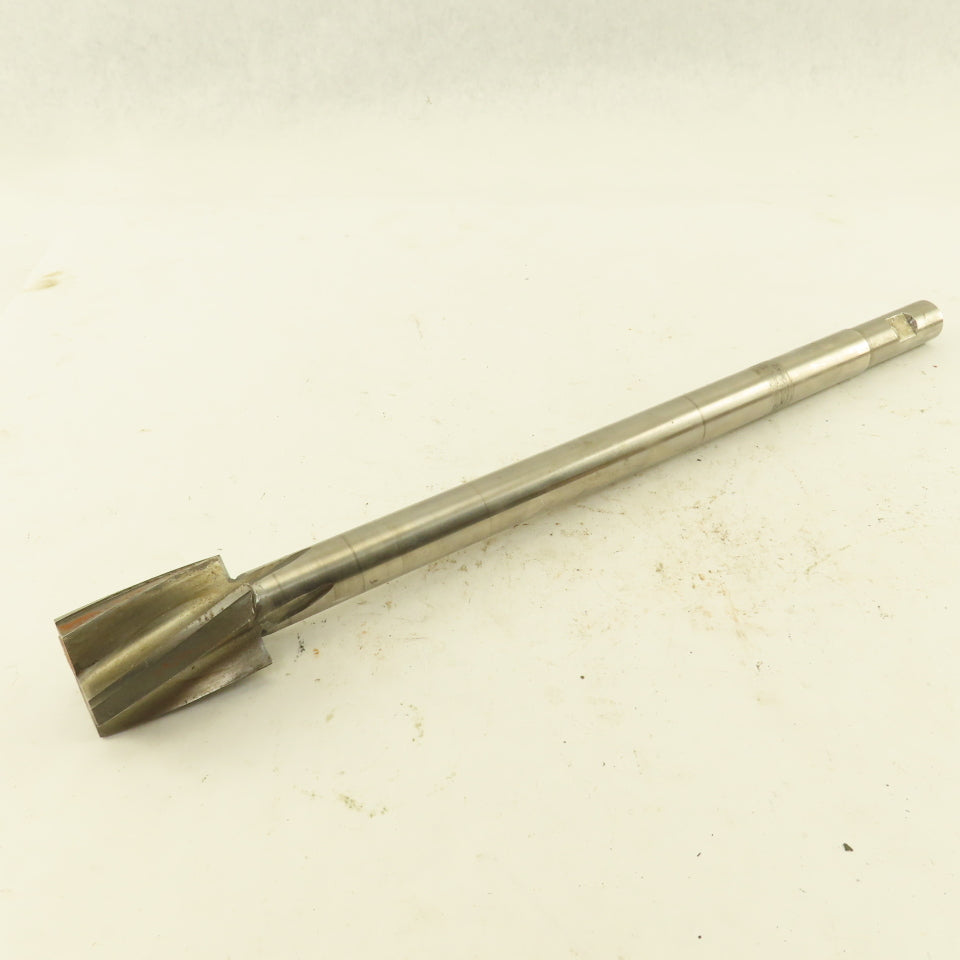 1.50" HSS Spiral 4 Flute Reamer 2" LOC 15" OAL 3/4" Straight Shank