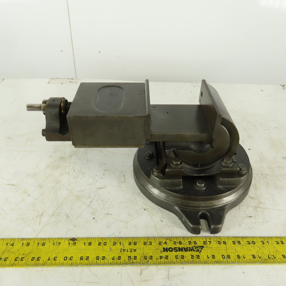 5-1/4" Tilting 3 Axis Swivel Machine Milling  Vise 4-1/2" Open 90° 40°