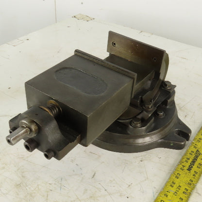 5-1/4" Tilting 3 Axis Swivel Machine Milling  Vise 4-1/2" Open 90° 40°
