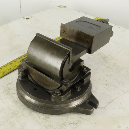 5-1/4" Tilting 3 Axis Swivel Machine Milling  Vise 4-1/2" Open 90° 40°