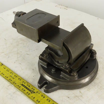 5-1/4" Tilting 3 Axis Swivel Machine Milling  Vise 4-1/2" Open 90° 40°