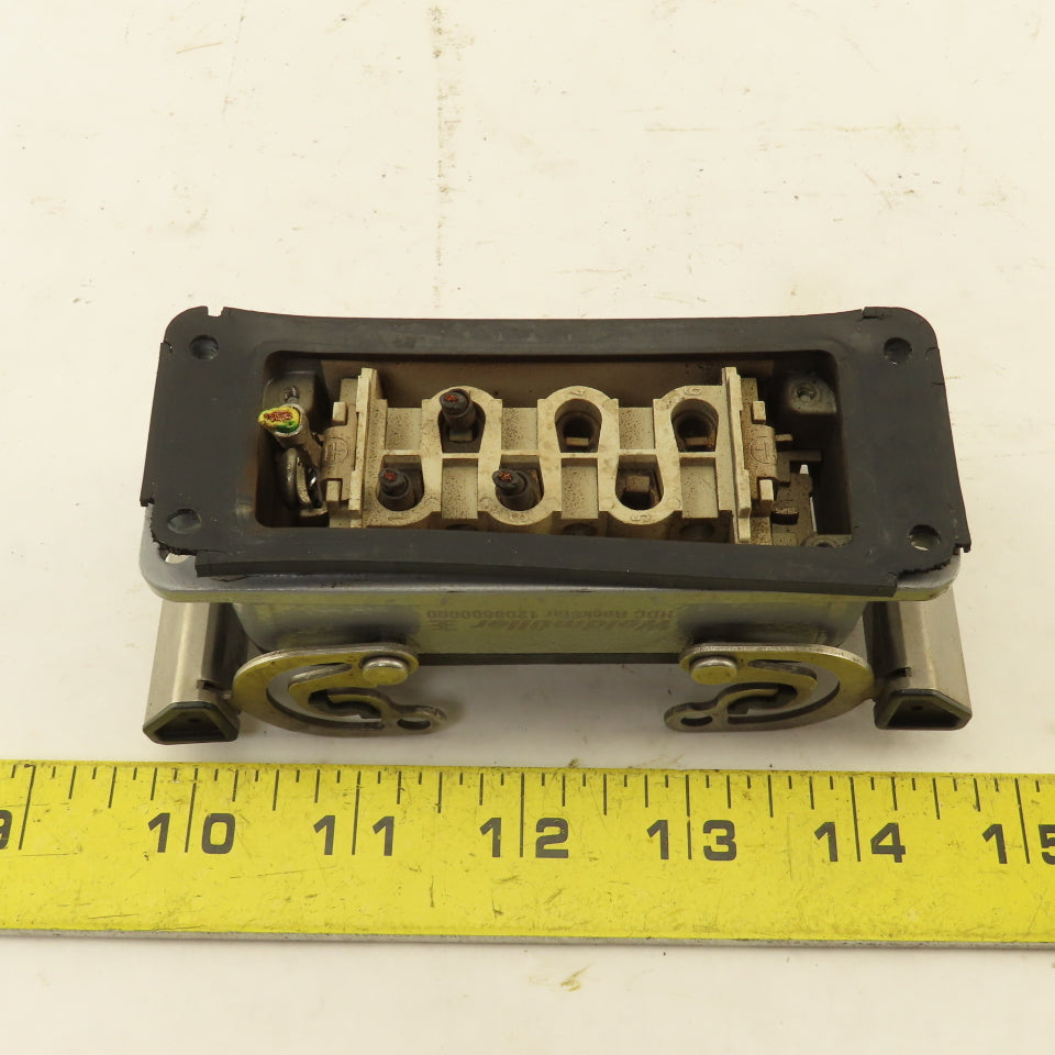 Weidmuller HDC-HSB-6BSOS Flange Mount Cam Lock Cable Receptacle 6P 400V