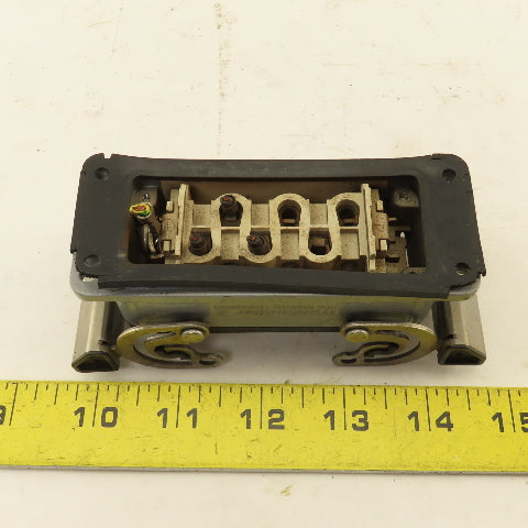 Weidmuller HDC-HSB-6BSOS Flange Mount Cam Lock Cable Receptacle 6P 400V