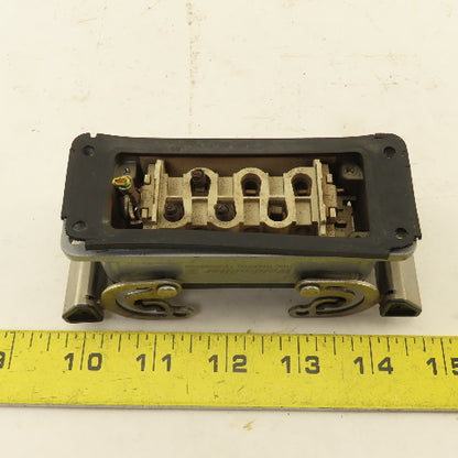 Weidmuller HDC-HSB-6BSOS Flange Mount Cam Lock Cable Receptacle 6P 400V