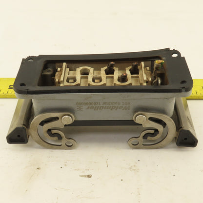 Weidmuller HDC-HSB-6BSOS Flange Mount Cam Lock Cable Receptacle 6P 400V