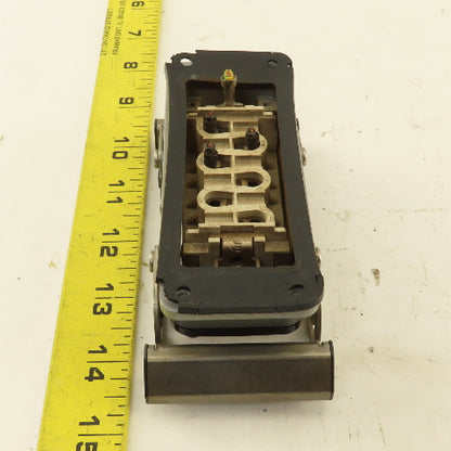 Weidmuller HDC-HSB-6BSOS Flange Mount Cam Lock Cable Receptacle 6P 400V