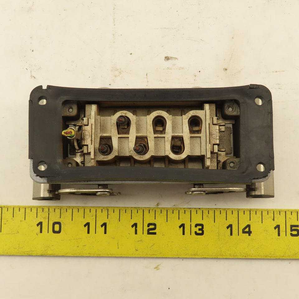 Weidmuller HDC-HSB-6BSOS Flange Mount Cam Lock Cable Receptacle 6P 400V