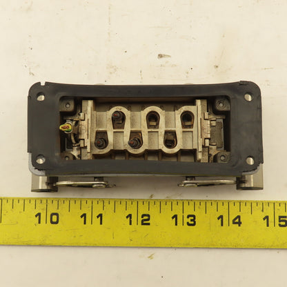 Weidmuller HDC-HSB-6BSOS Flange Mount Cam Lock Cable Receptacle 6P 400V