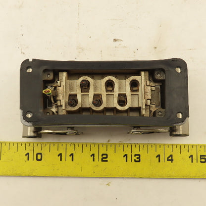 Weidmuller HDC-HSB-6BSOS Flange Mount Cam Lock Cable Receptacle 6P 400V