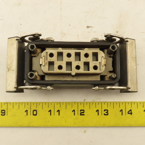 Weidmuller HDC-HSB-6BSOS Flange Mount Cam Lock Cable Receptacle 6P 400V