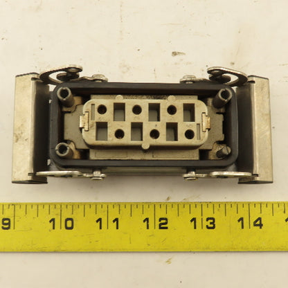 Weidmuller HDC-HSB-6BSOS Flange Mount Cam Lock Cable Receptacle 6P 400V