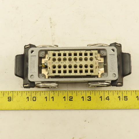 ILME Flange Mount Bulkhead Cable Connector 16P CSEF 16-1 500V