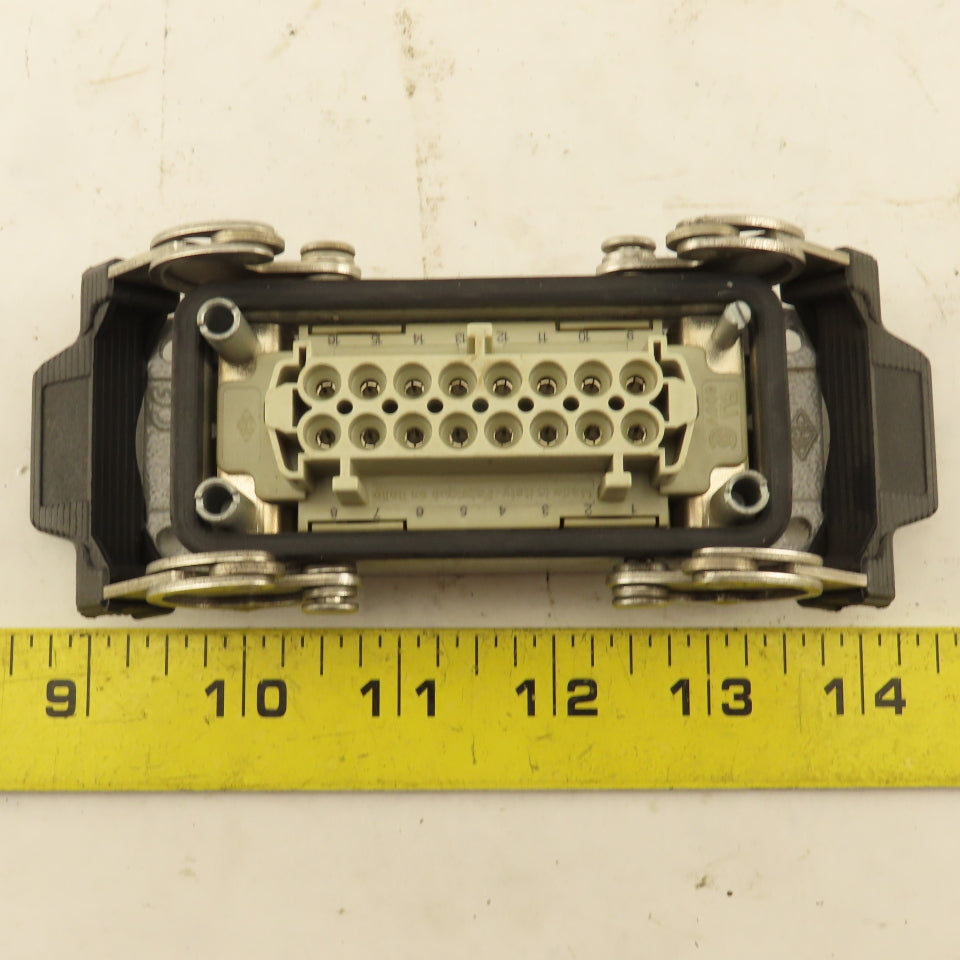 ILME Flange Mount Bulkhead Cable Connector 16P CSEF 16-1 500V