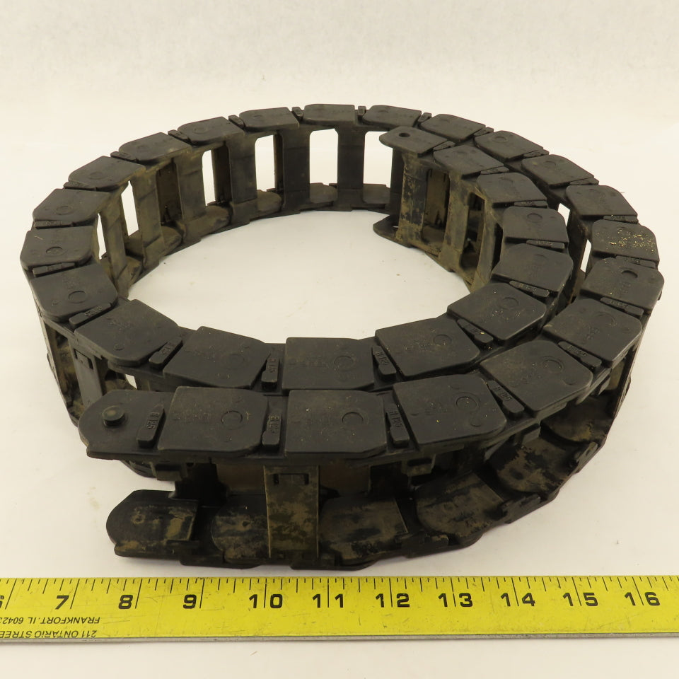 Igus 25.3.125 55" Long Cable Carrier Energy Chain W/Ends 2-1/4" x 1" ID