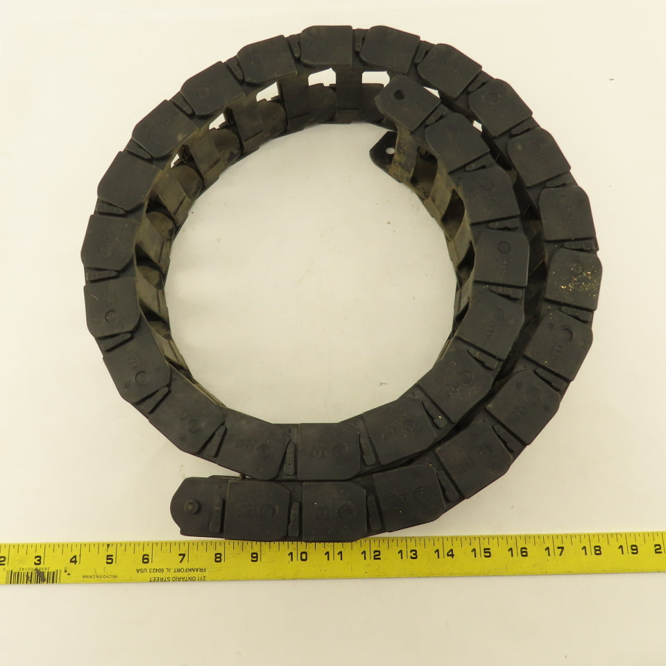 Igus 25.3.125 55" Long Cable Carrier Energy Chain W/Ends 2-1/4" x 1" ID