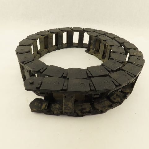Igus 25.3.125 55" Long Cable Carrier Energy Chain W/Ends 2-1/4" x 1" ID