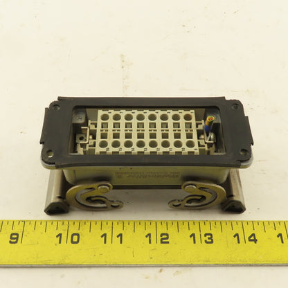 Weidmuller Flange Mount Bulkhead Cable Connector 600V 16P Female