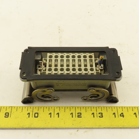 Weidmuller Flange Mount Bulkhead Cable Connector 600V 16P Female