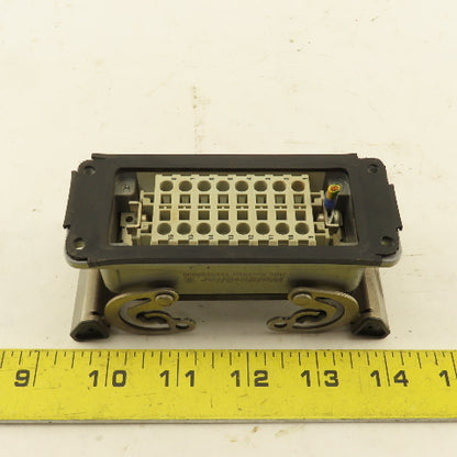 Weidmuller Flange Mount Bulkhead Cable Connector 600V 16P Female