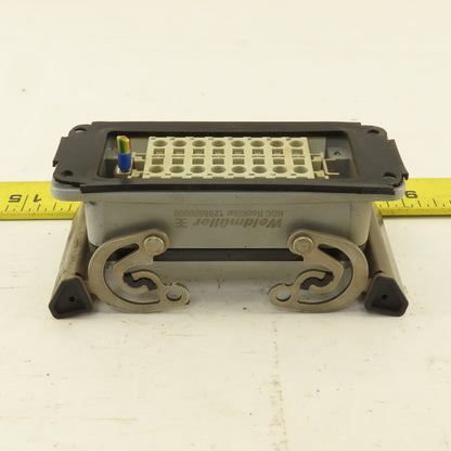 Weidmuller Flange Mount Bulkhead Cable Connector 600V 16P Female
