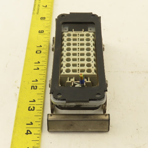 Weidmuller Flange Mount Bulkhead Cable Connector 600V 16P Female