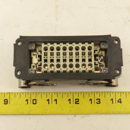 Weidmuller Flange Mount Bulkhead Cable Connector 600V 16P Female