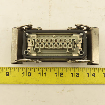Weidmuller Flange Mount Bulkhead Cable Connector 600V 16P Female