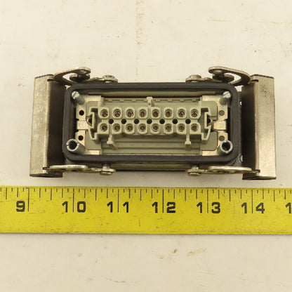 Weidmuller Flange Mount Bulkhead Cable Connector 600V 16P Female