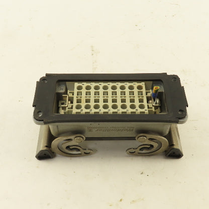 Weidmuller Flange Mount Bulkhead Cable Connector 600V 16P Female