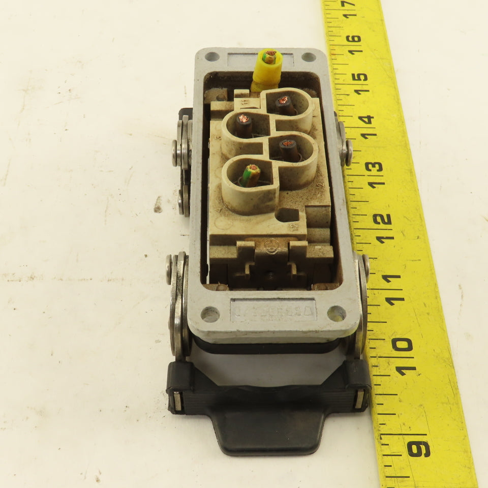 ILME Flange Mount Bulkhead Cable Connector 600V 4P Female
