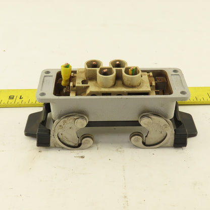 ILME Flange Mount Bulkhead Cable Connector 600V 4P Female