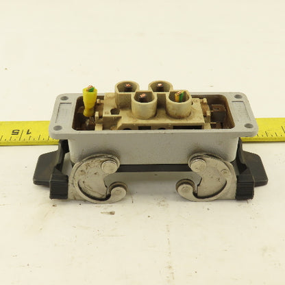 ILME Flange Mount Bulkhead Cable Connector 600V 4P Female