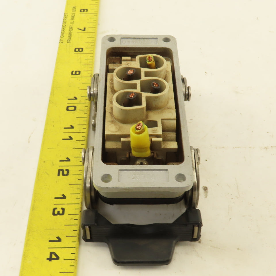 ILME Flange Mount Bulkhead Cable Connector 600V 4P Female